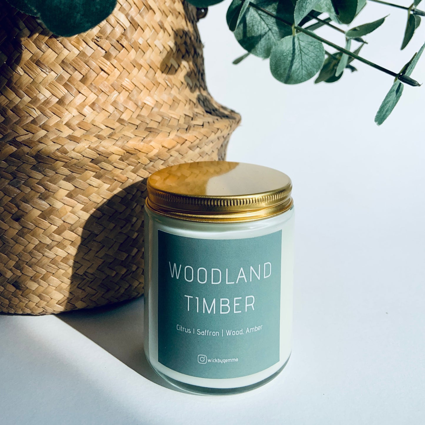 Woodland Timber Clear Glass Candles