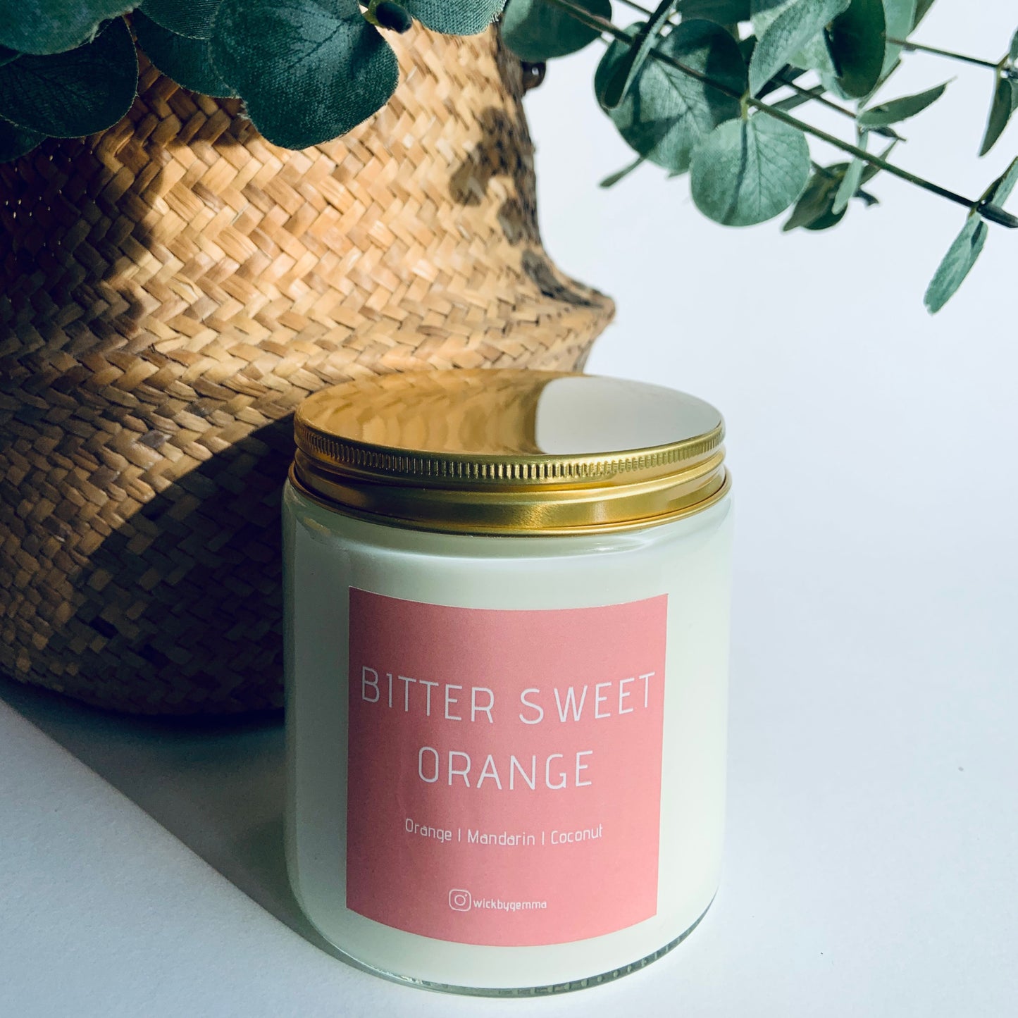 Bitter Sweet Orange Clear Glass Candles