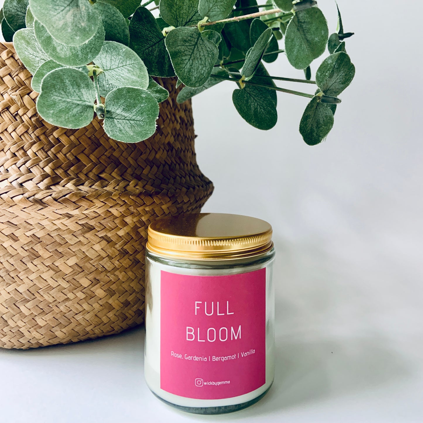 Full Bloom Clear Glass Candles